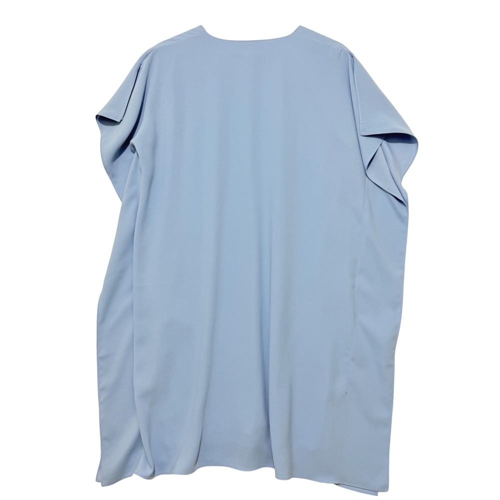 Anna Cate‎ Eva Light Blue V-Neck Caftan Shift Dress Small Coastal Easter Spring - Picture 2 of 8